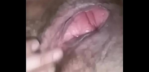  Vagina peluda bien abierta